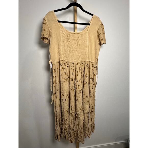 Scully | Honey Creek Collection Dress: Cap Sleeve Sand - Picture 7 of 7